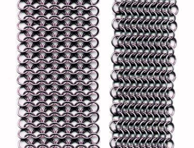 Improperly Hung Maille vs. Properly Hung Maille