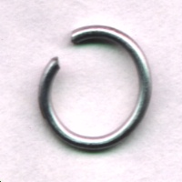 A ring cut with aviation snips.